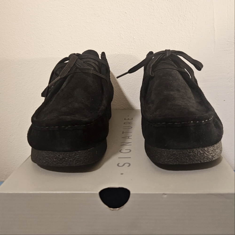 Clarks Black Wallabee Suede Men Mocassin Size 12